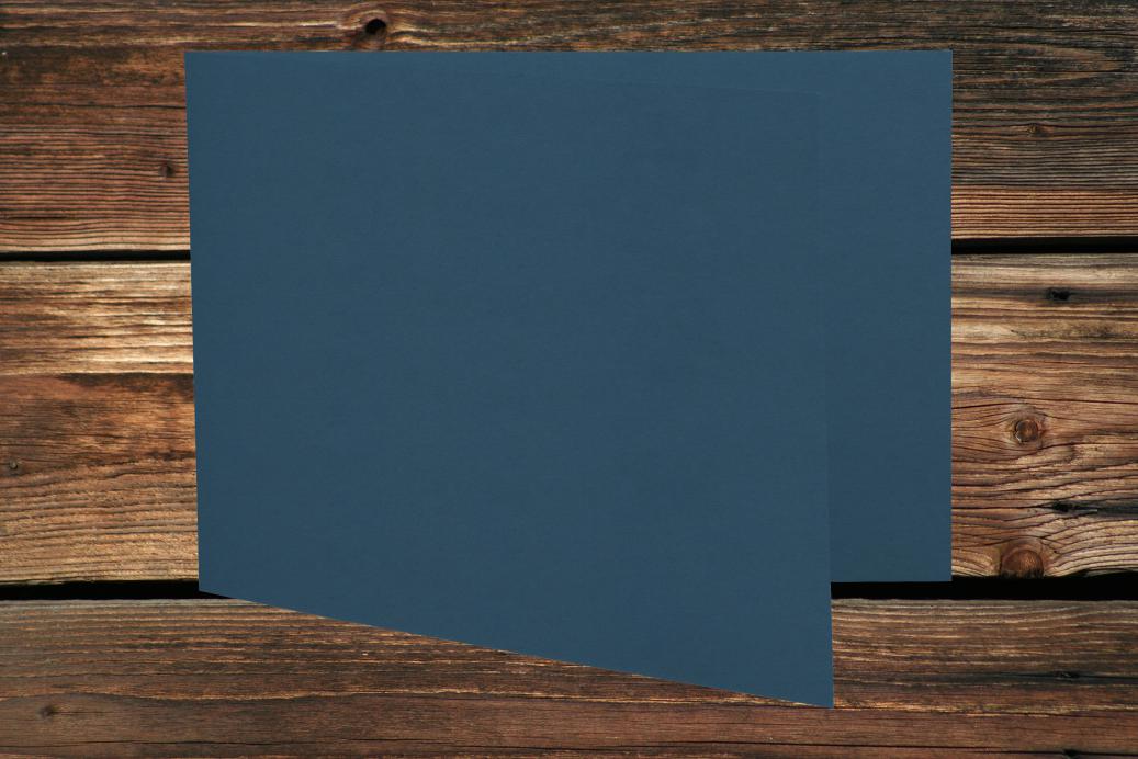 Klappkarten 55x95/190 mm langdoppelt Nachtblau 230 g/qm